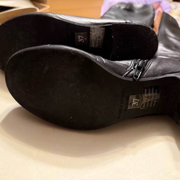 DuoBoots Black Tall Leather Boots - Picture 5 of 7